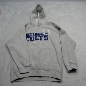 Reebok Indianapolis Colts Hoodie Youth Medium 10/12 Gray NFL Team Apparel Read
